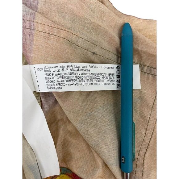 Zara Womens Kimono Blouse XS-S Multi Patchwork Print Belted 8291/044 NWOT - Picture 6 of 11